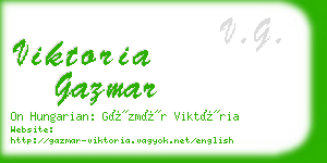 viktoria gazmar business card